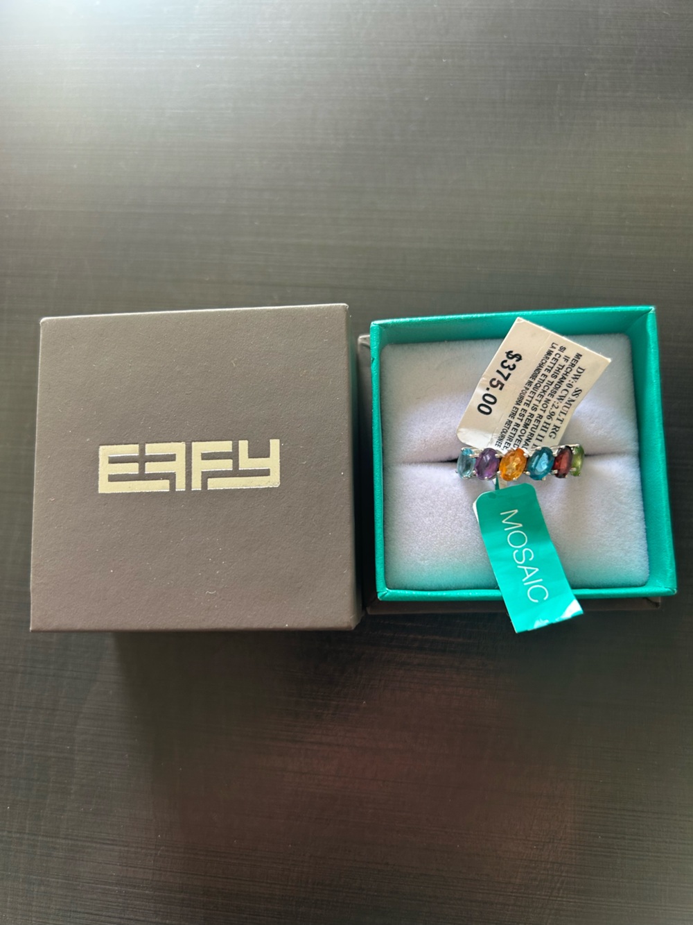 Effy Mosaic Multi-Gem Rainbow Ring